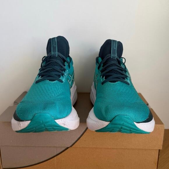 ASICS Gel Nimbus-27 Wave Teal/Saxon Green Men Sneakers- SZ 9.5 - Picture 11 of 16